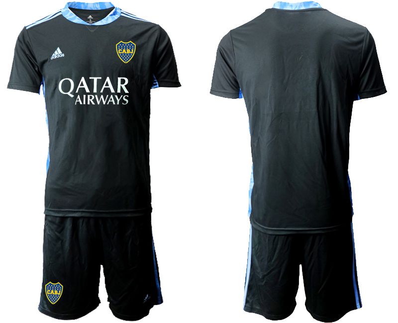 Men 2020-2021 Club Boca juniors goalkeeper black blank Adidas Soccer Jersey